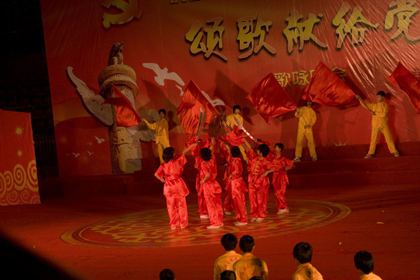庆党90周年武术表演