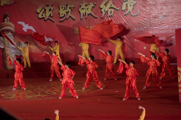 庆党90周年武术表演
